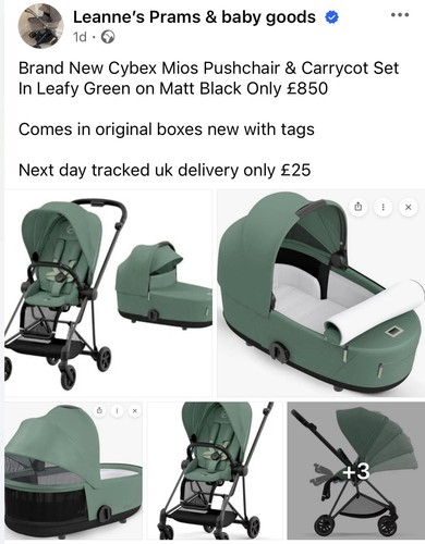 New cybex mios pushchair - new,
