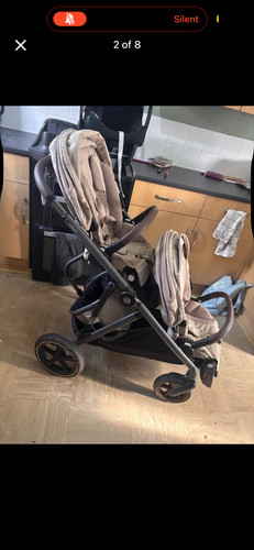 Cybex gazelle double - pram, &