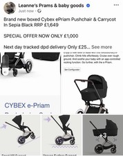 New Cybex e-Priam Pushchair &